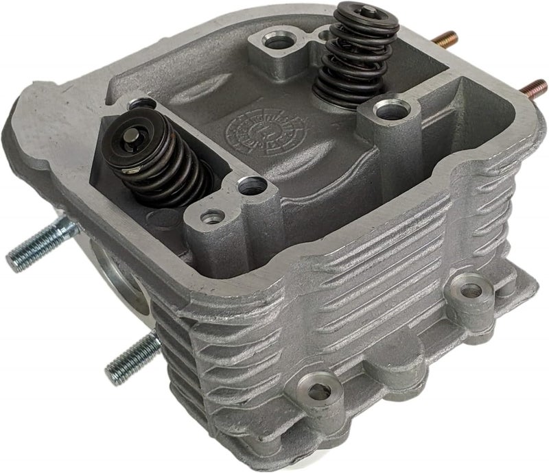 RedCap 170cc Gy6 61mm Big Bore Cylinder Head Assembly for Gy6 169cc & 200cc Engines TANK 200, TaoTao Bull 200 With 57mm Stud Spacing - Type K-block Superiority (Engine LF161QMK) - Image 1